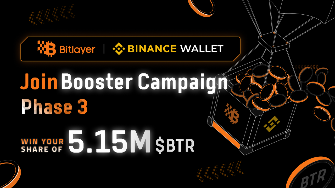 Bitlayer Booster Campaign Phase 3, Win Your Share of 5.15M BTR