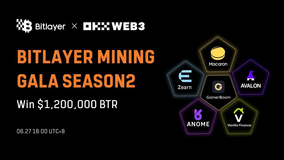 Join Bitlayer Mining Gala S2 on OKX Web3 Cryptopedia: Win Over $1.2M Rewards
