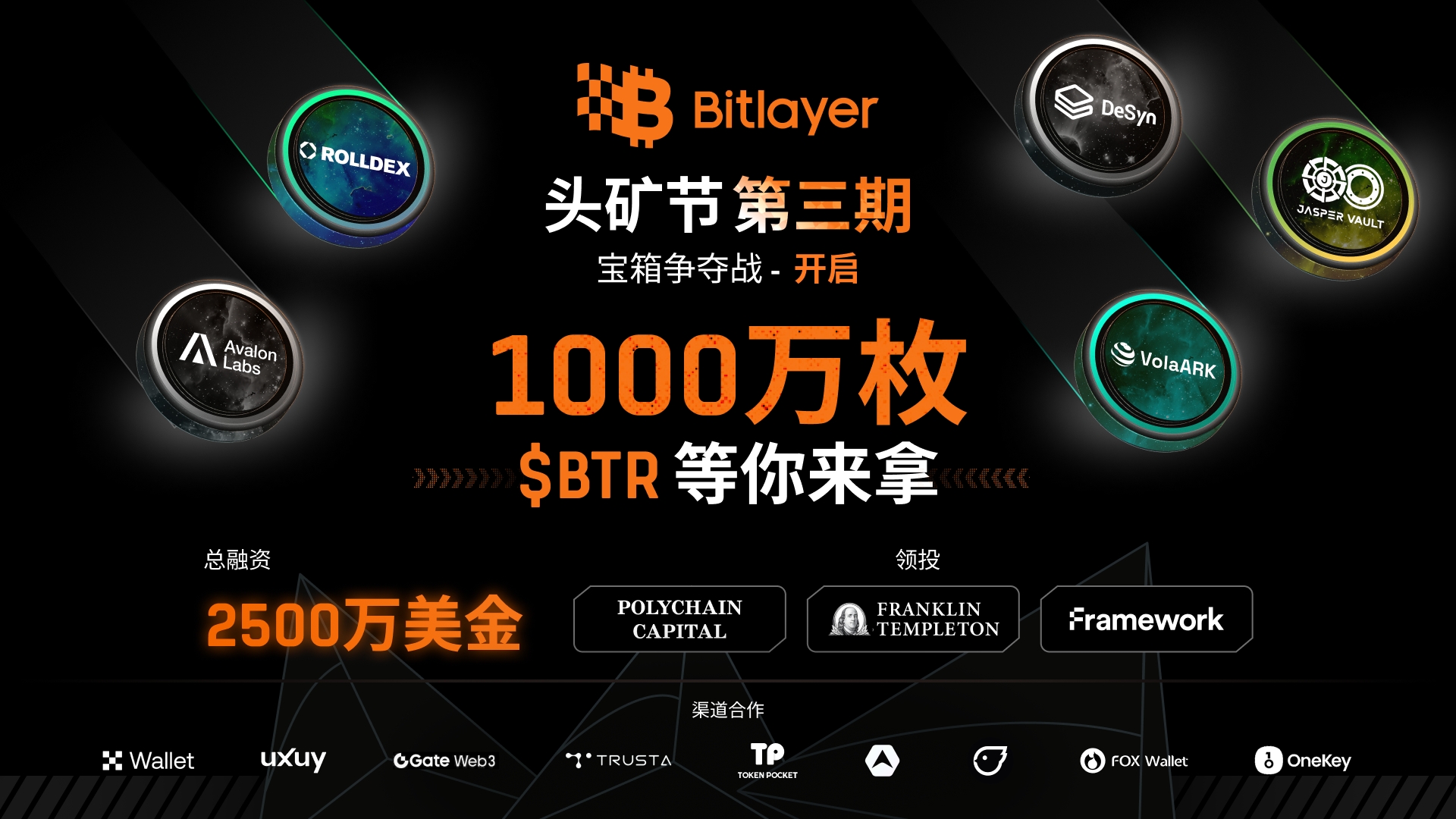 Bitlayer头矿节三期：开启千万$BTR空投宝箱争夺战