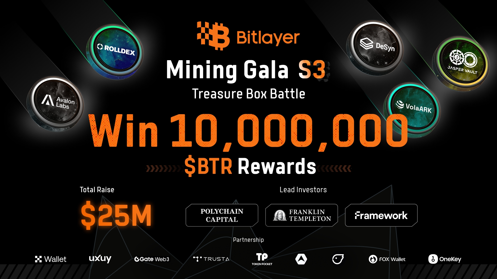 Join Bitlayer Mining Gala S3: Win 10M <span>$</span>BTR Airdrop via Treasure Boxes